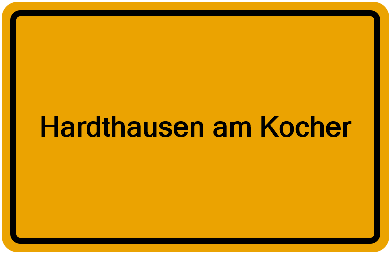 Handelsregister Hardthausen am Kocher